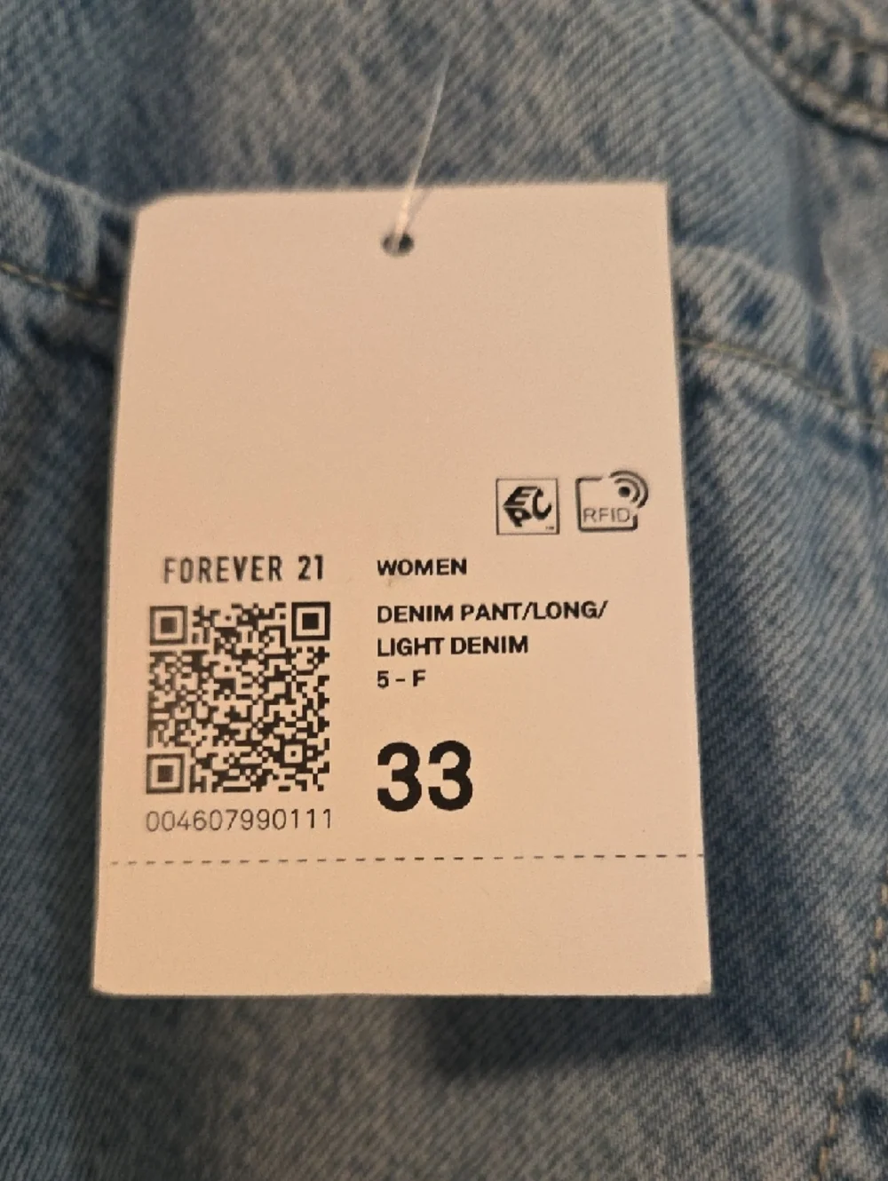 Forever 21 Light Wash Wide Leg Jeans - Picture 2 of 6